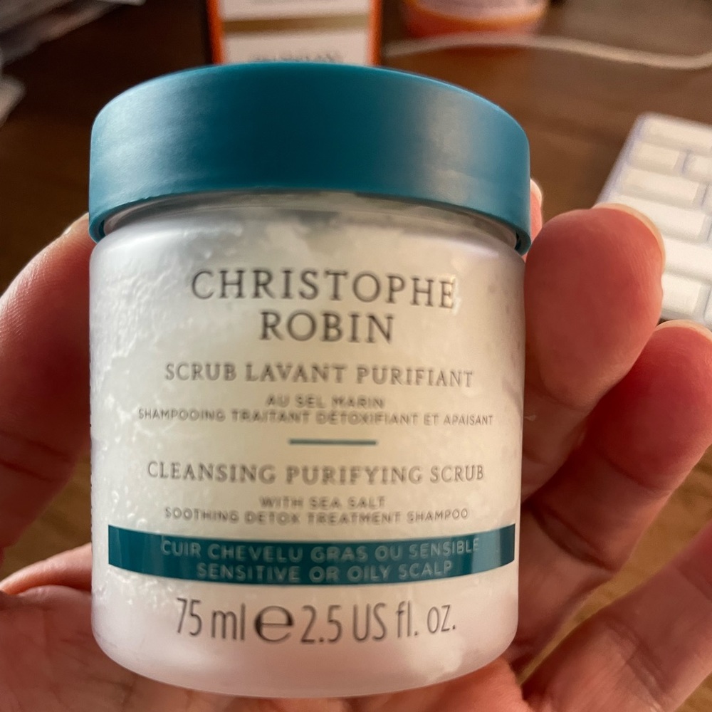 NEW Christophe Robin Cleansing Purifying Scalp Scrub with Sea Salt